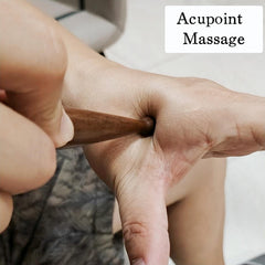 KINTEGOOD sandalwood acupoint pen offers meridian stimulation for hands and feet.