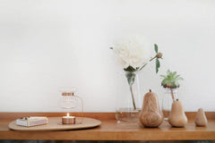Kinto Aroma Oil Warmer full assembly presents a modern kitchen companion.