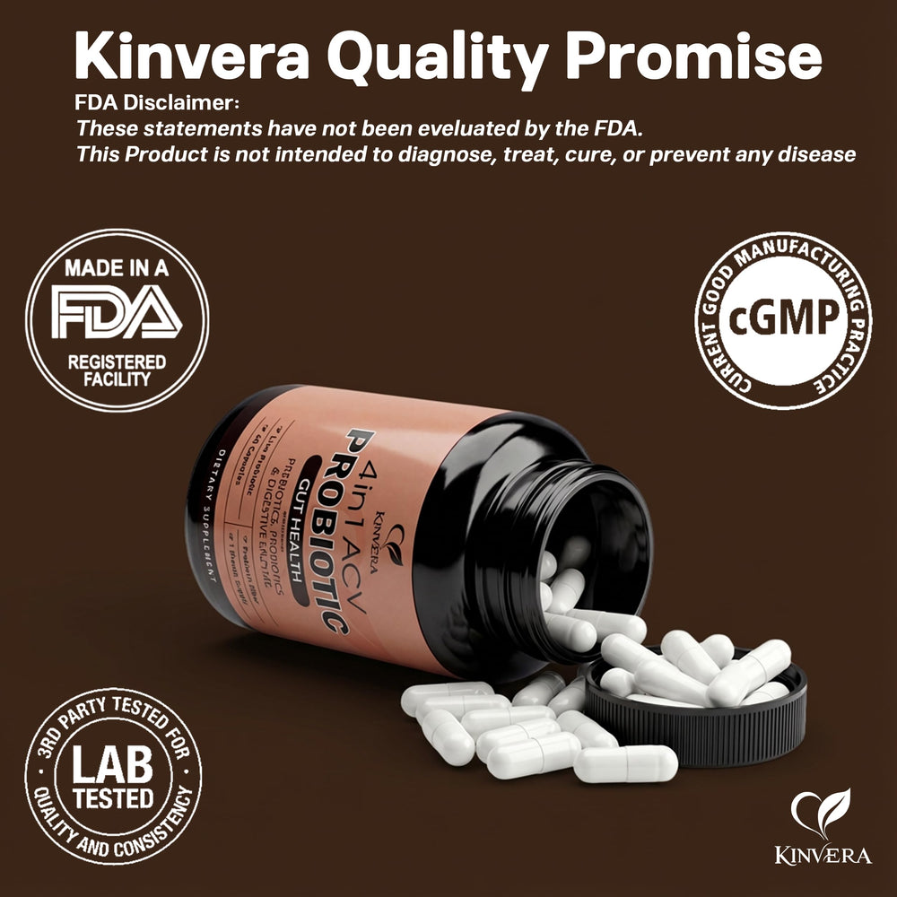 Kinvera 60 veggie capsules pack for convenient use.