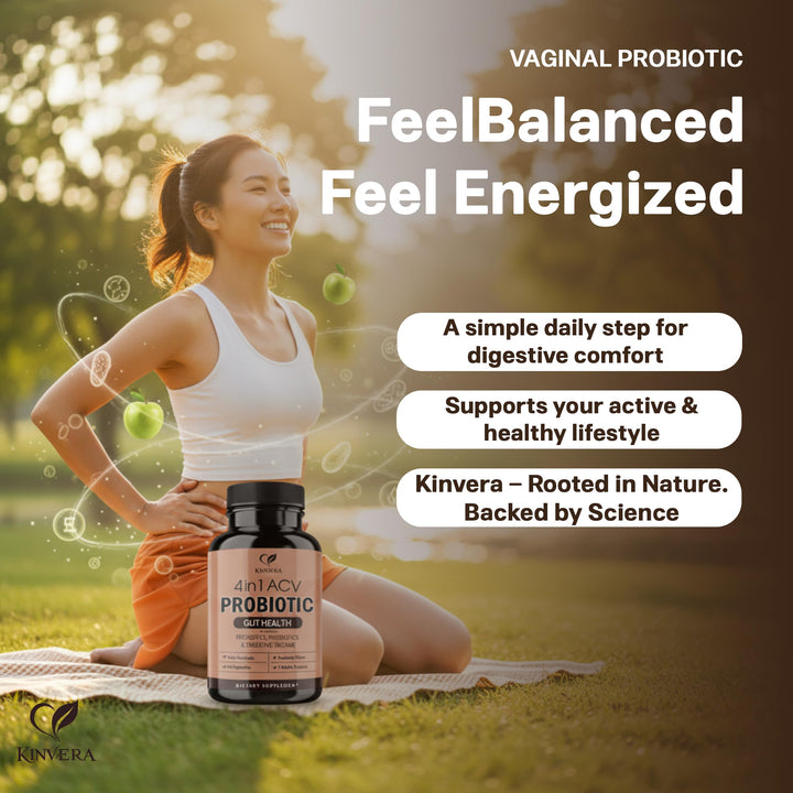 Kinvera immune-support nutrients for daily gut resilience.