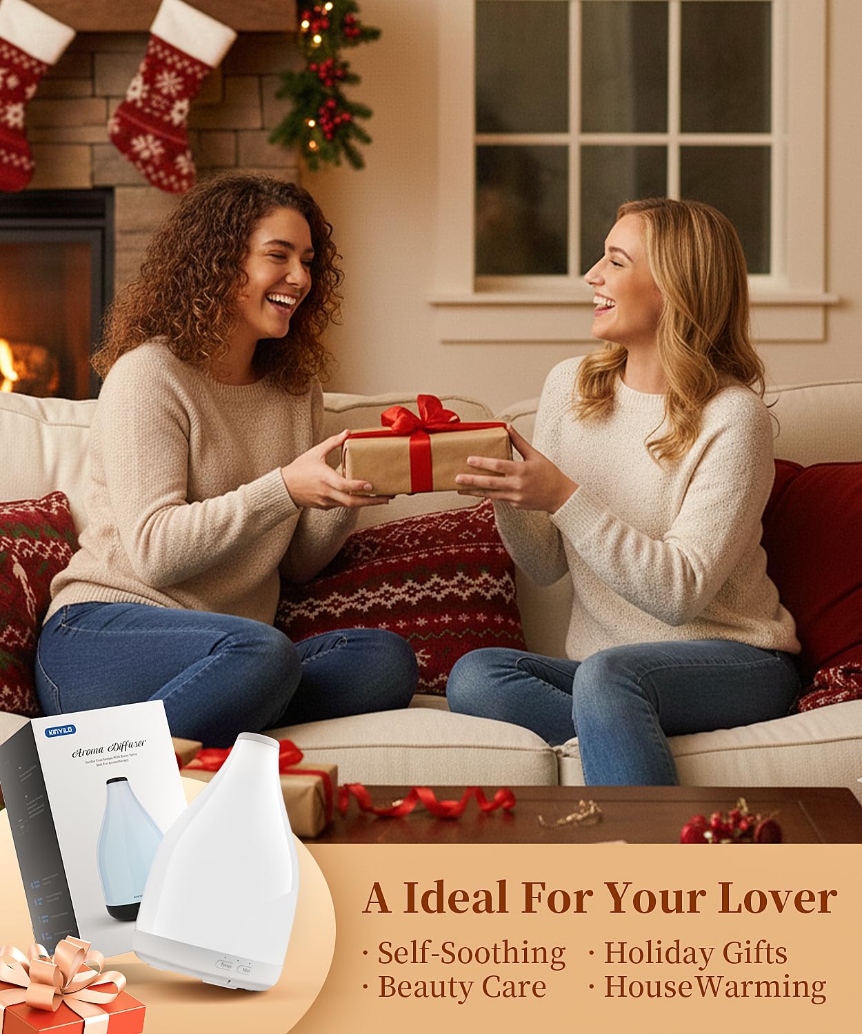 KinYiLO diffuser BPA-free materials prioritize family-friendly safety.