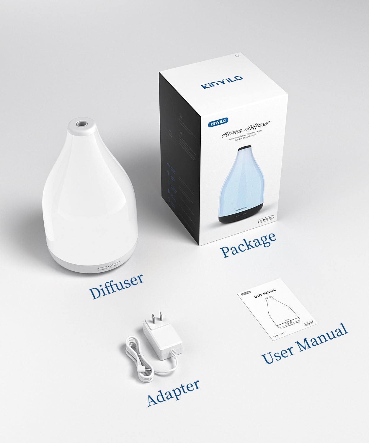KinYiLO diffuser gift-ready packaging suitable for gifting occasions.