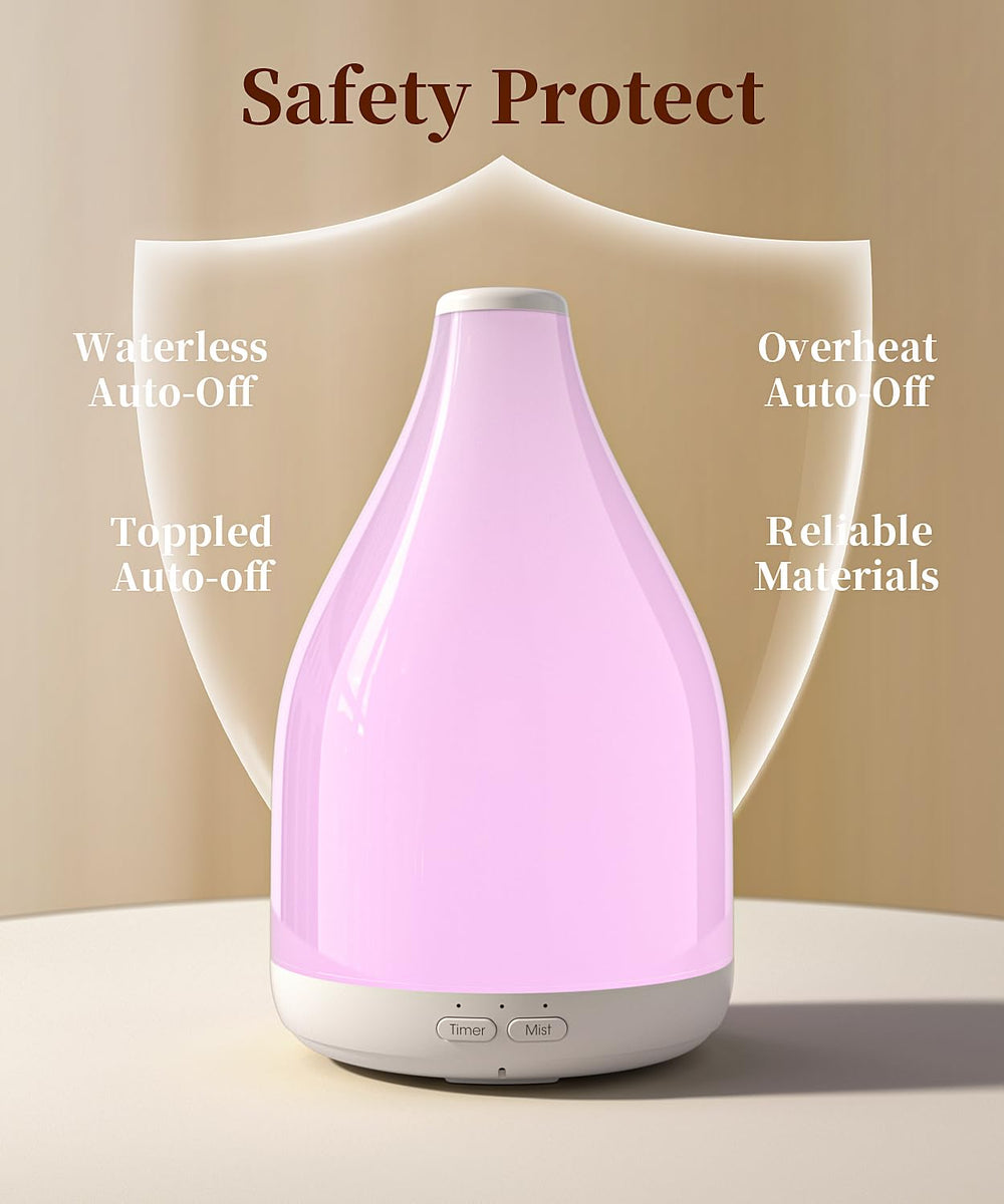KinYiLO diffuser timer options (1h/3h/6h) support flexible daily use.