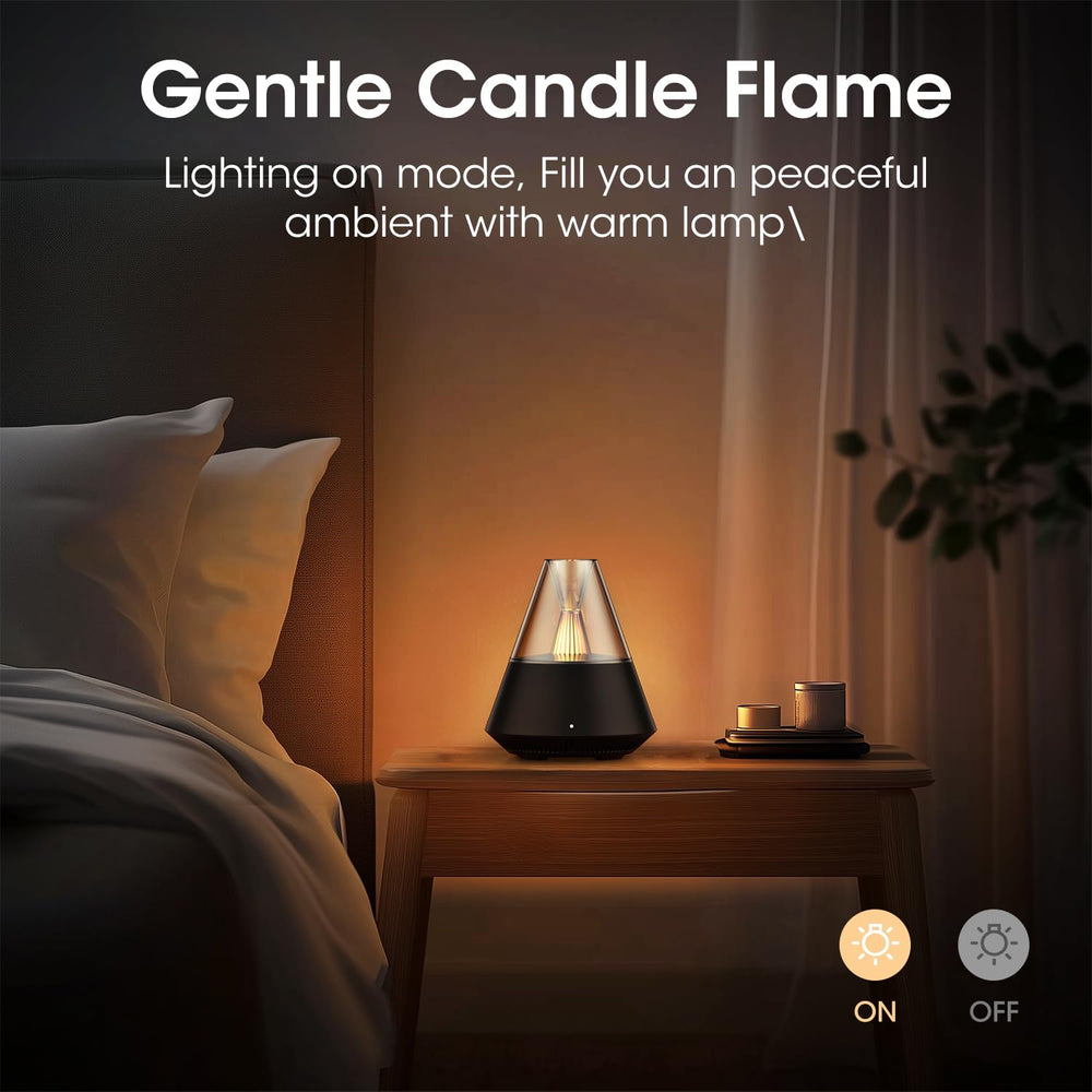 KinYiLO ultrasonic diffuser provides gentle humidification and aroma dispersion.