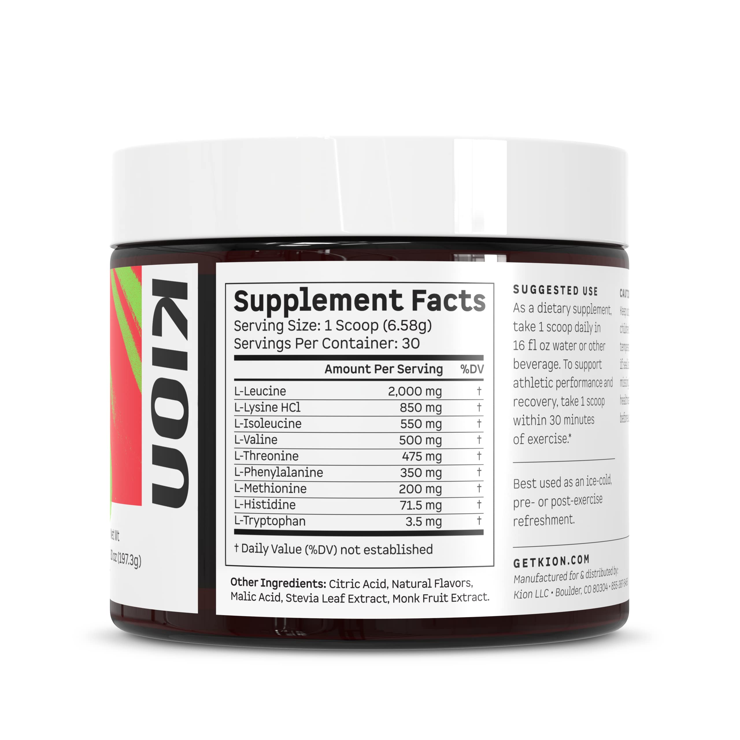 Kion Aminos capsules pack offering a convenient alternative