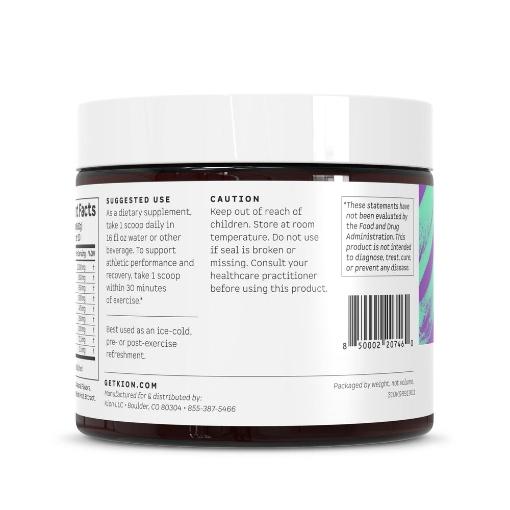 Kion Aminos smooth-stir milk sample demonstrates easy mixing.
