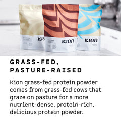 Kion Proteína Limpia vaso leche, snack rápido y saciante