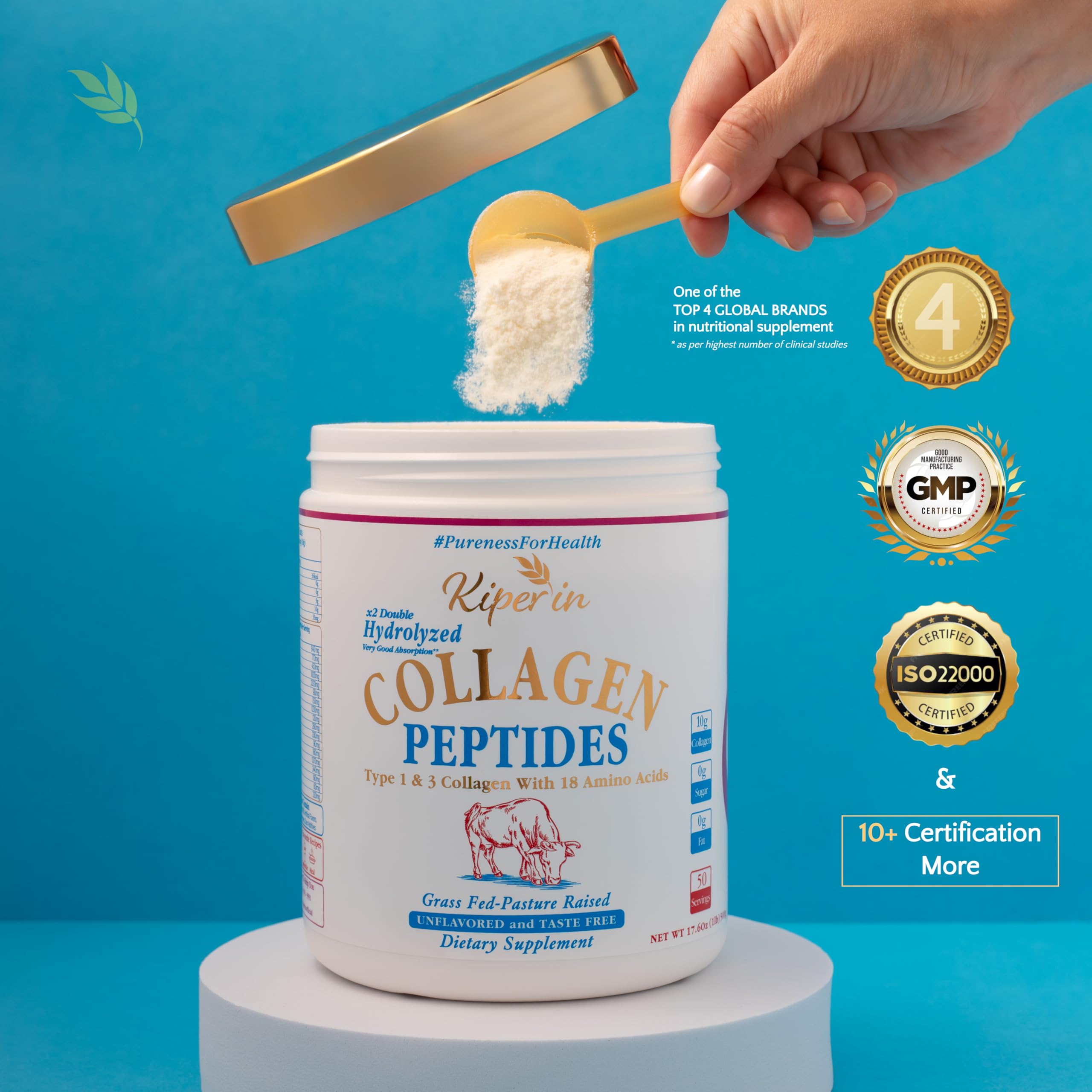 Kiperin daily routine with collagen powder for consistent supplementation