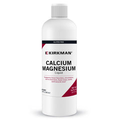 Kirkman Calcium Magnesium Liquid bottle with vitamin D3, ready for daily use