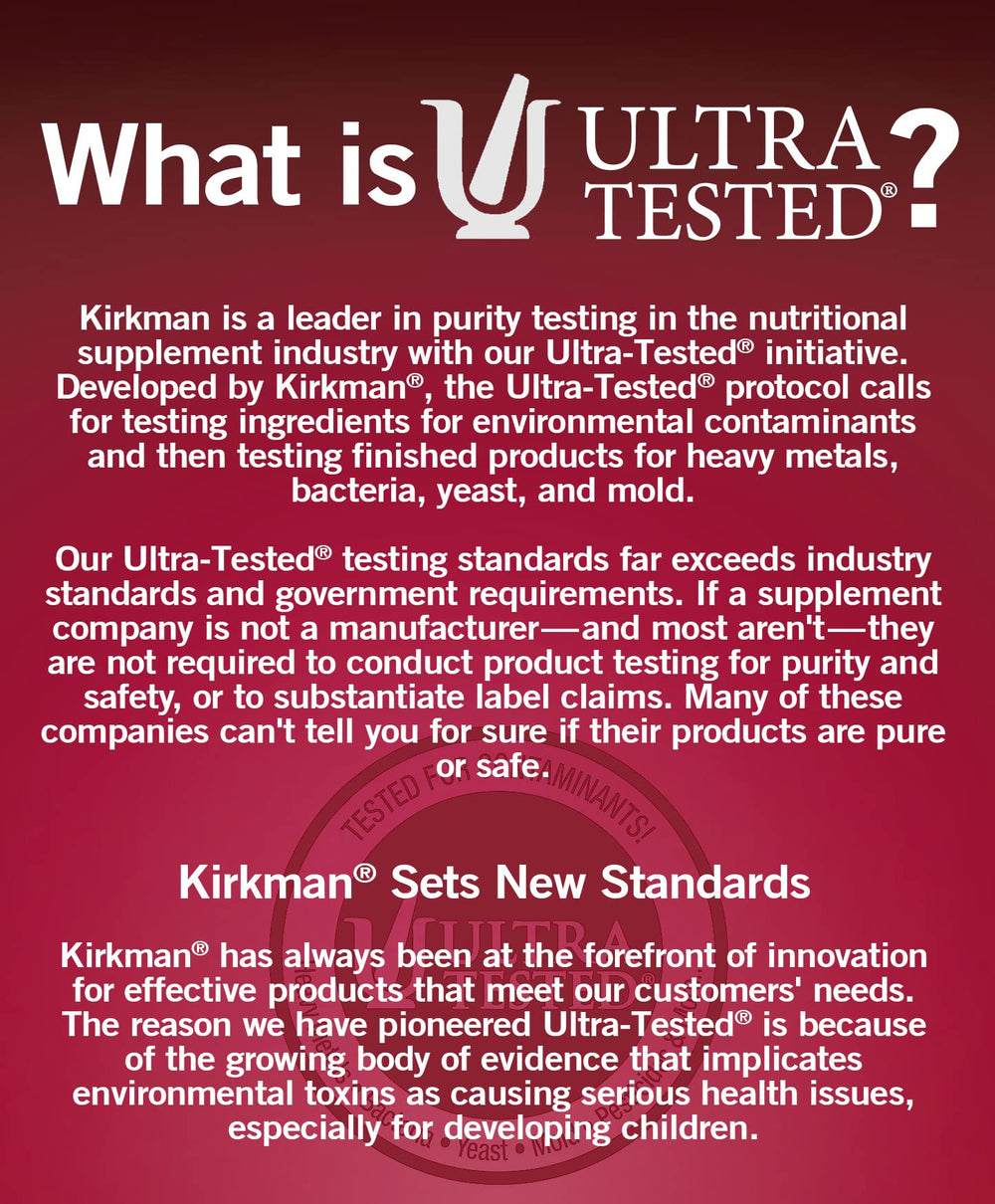 Packaging showcase of Kirkman DMG 300 mg supplement
