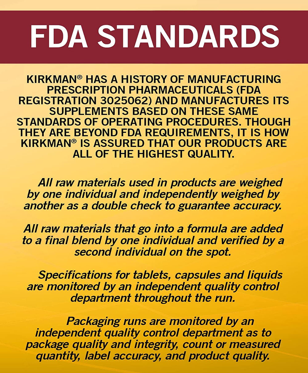 Kirkman hypoallergenic seal confirms allergen-conscious design