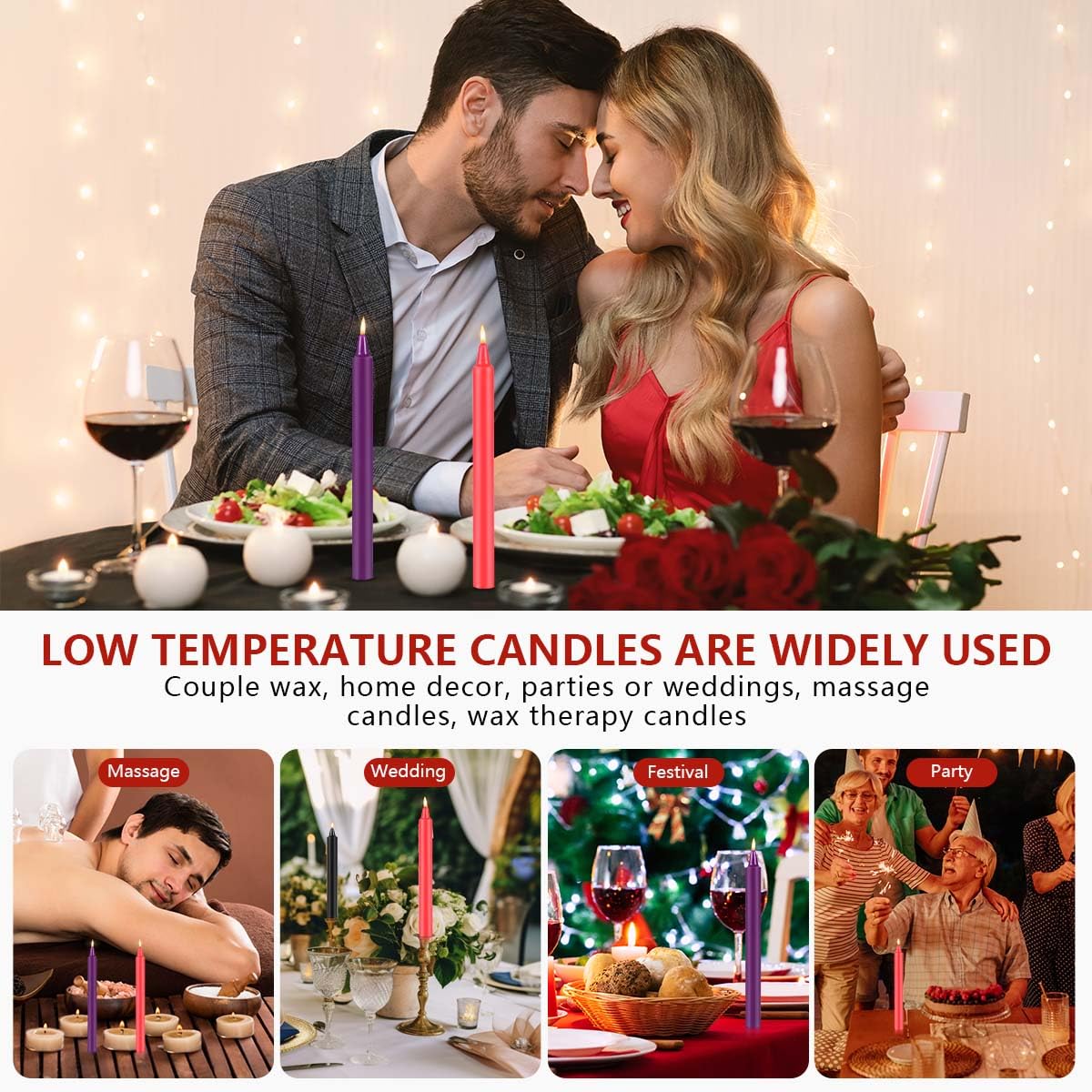 KISEER low temperature candles emphasize safe-use features