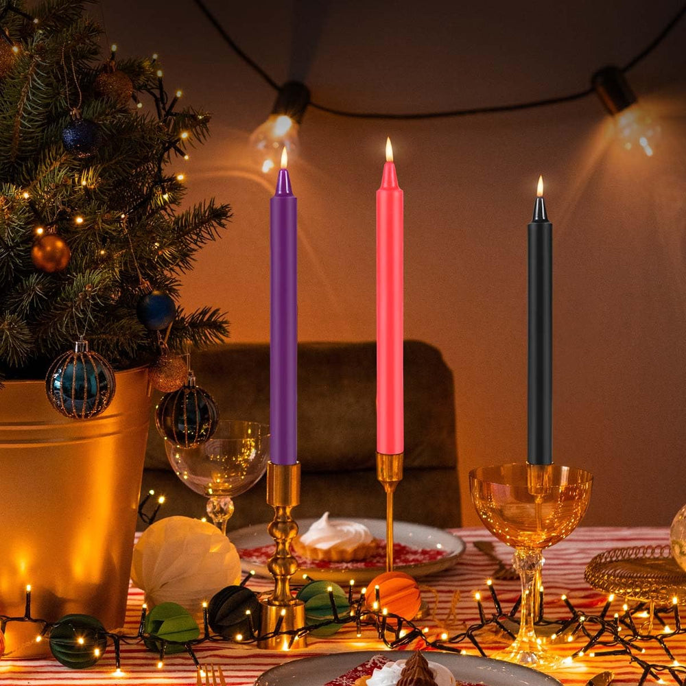 KISEER red candle design for festive or romantic celebrations.