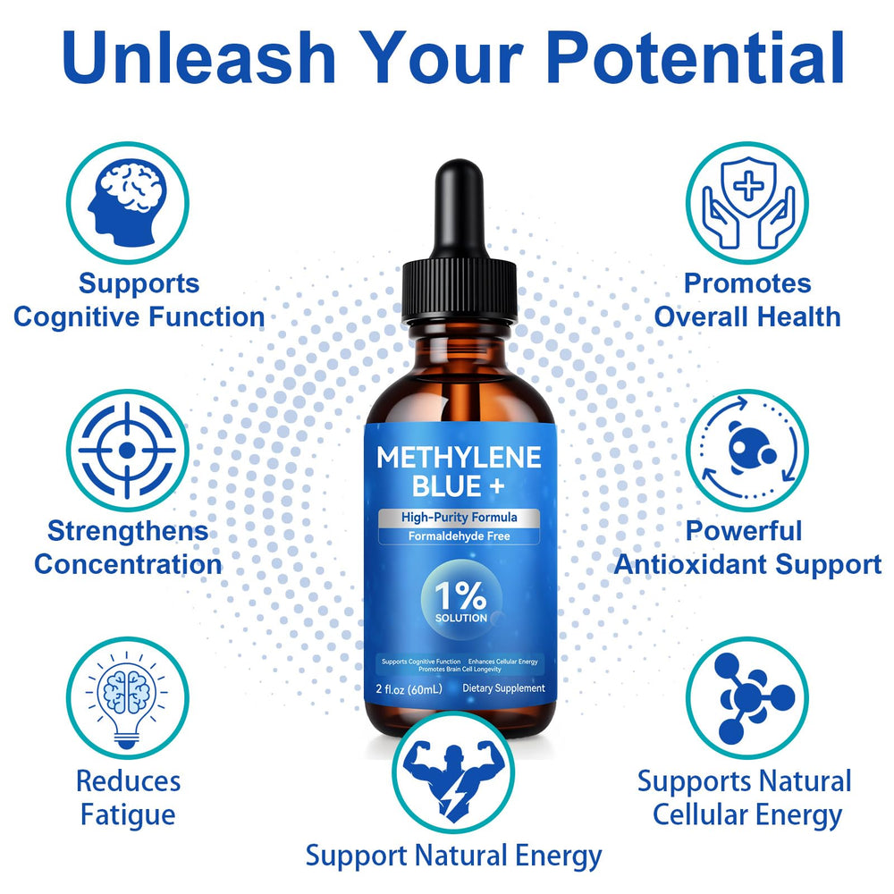 KITNOBLIS Methylene Blue sublingual drops ready for your morning routine.