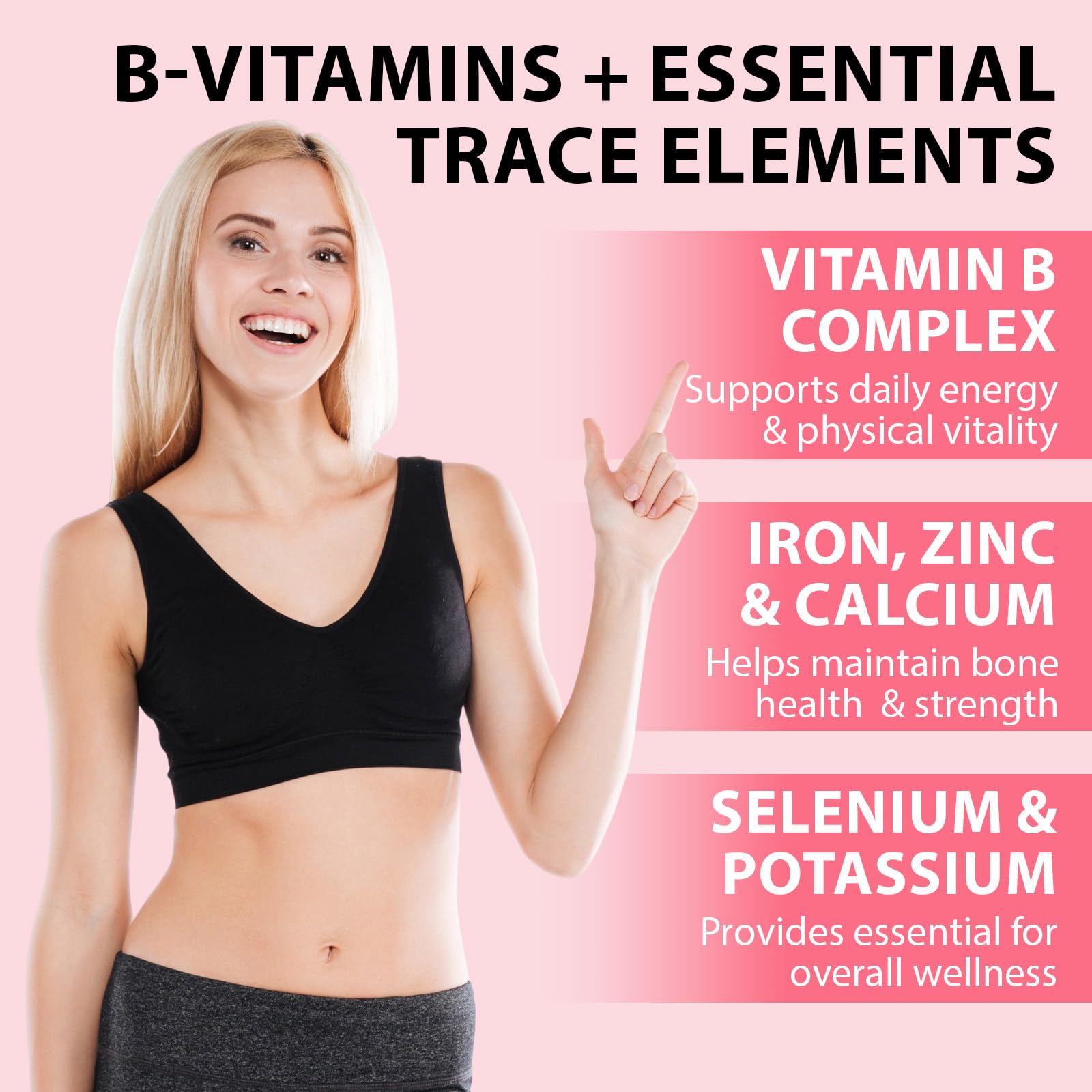 KITNOBLIS Womens Multivitamin Gummy natural strawberry flavor label design.
