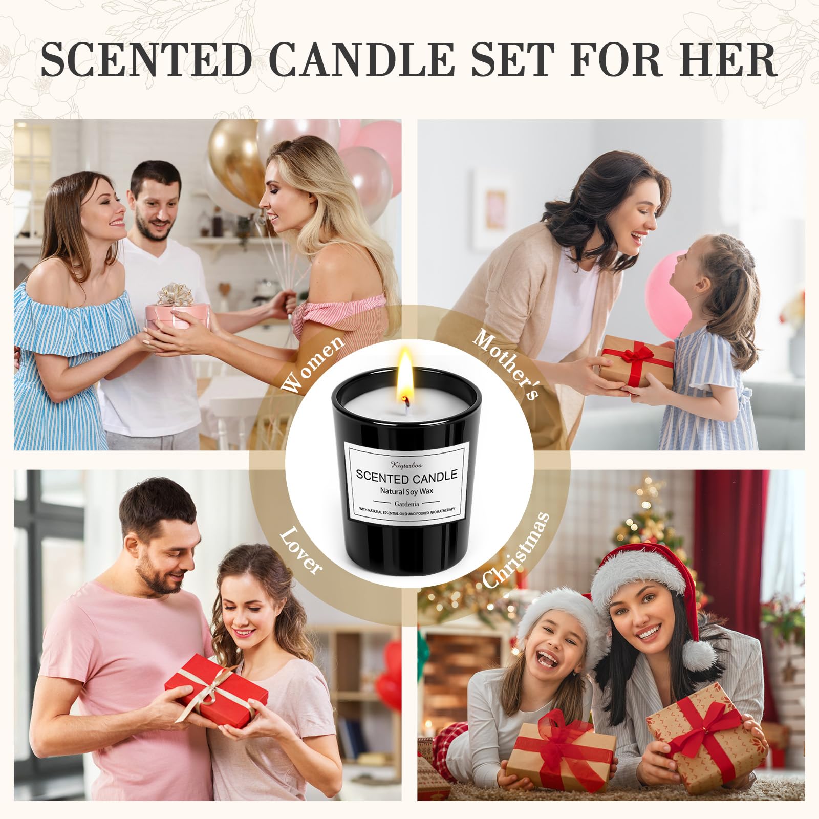 KIYTARBOO clean-burning cotton wick minimizes smoke for clearer air.