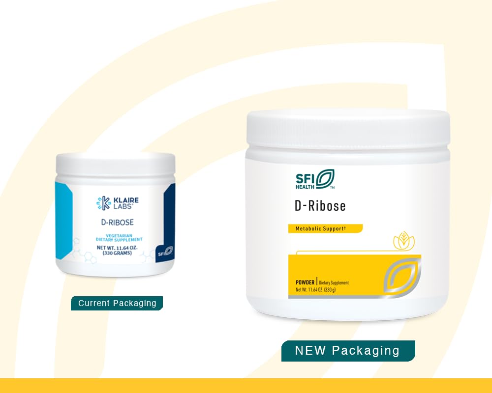 D-Ribose powder spoon for easy multi-gram dosing with Klaire Labs product.