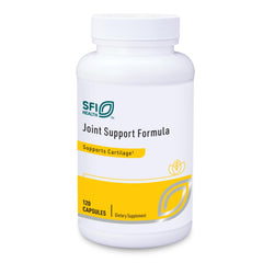 Klaire Labs SFI Health Joint Support bottle on shelf for daily joint care.