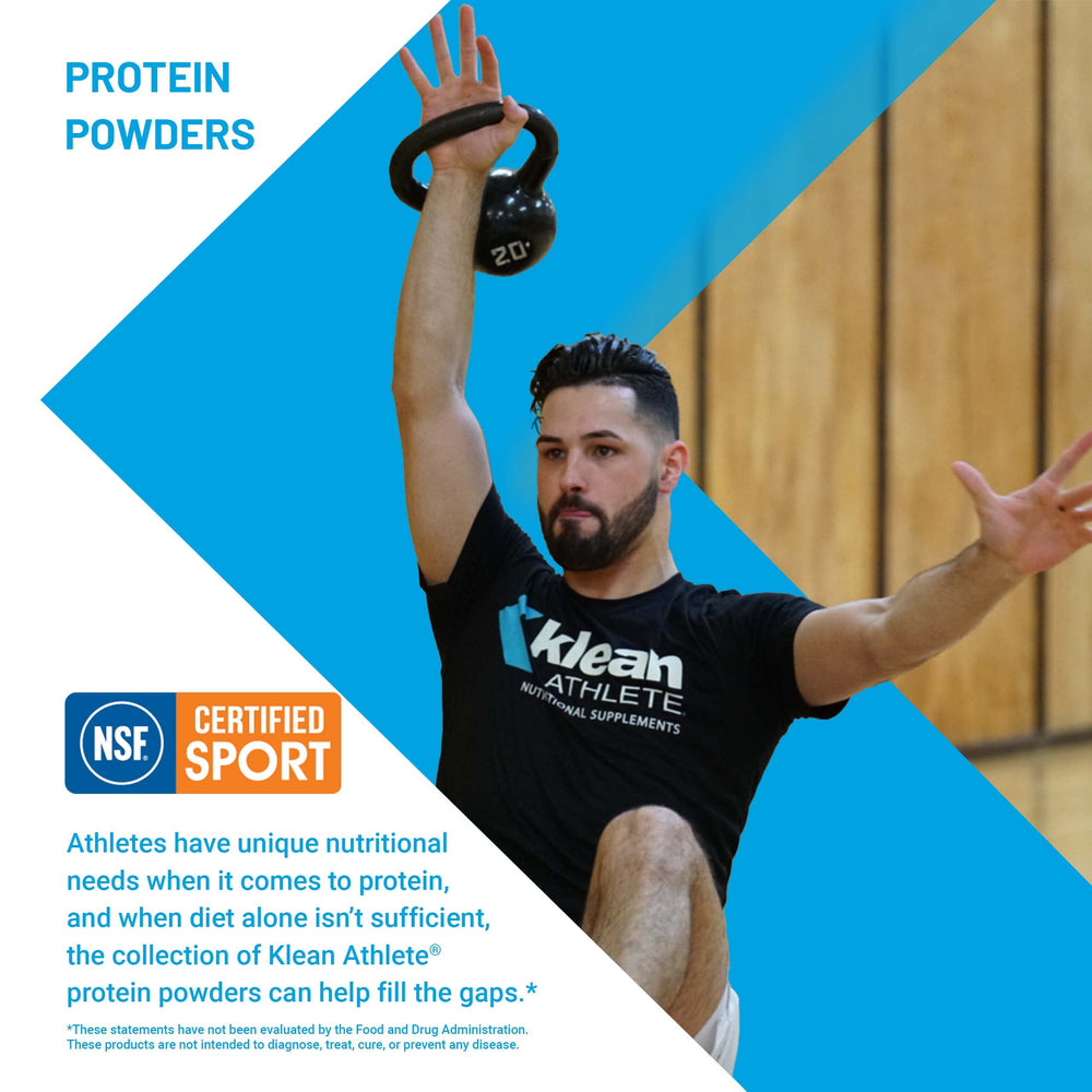 Klean Athlete Klean Collagen+C tropical flavor pour into glass