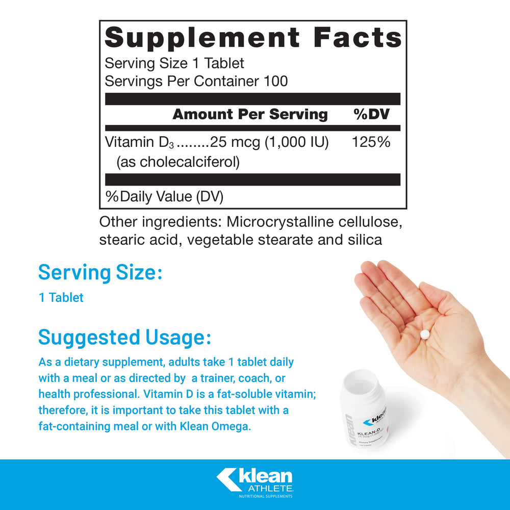 Klean Athlete Klean-D bottle cap shown for easy daily dosage and on-the-go use