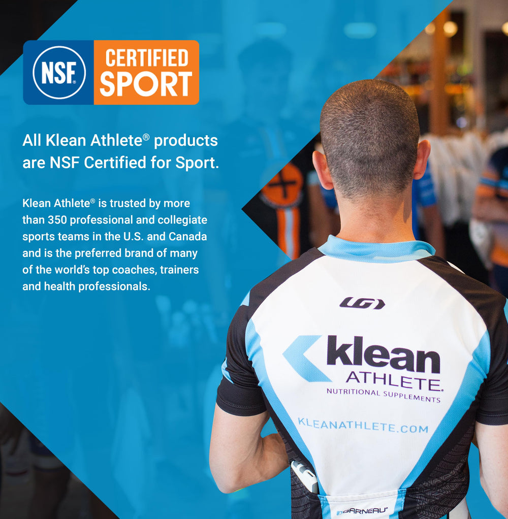 Klean Athlete Klean DHA label close-up highlights fish-origin DHA.