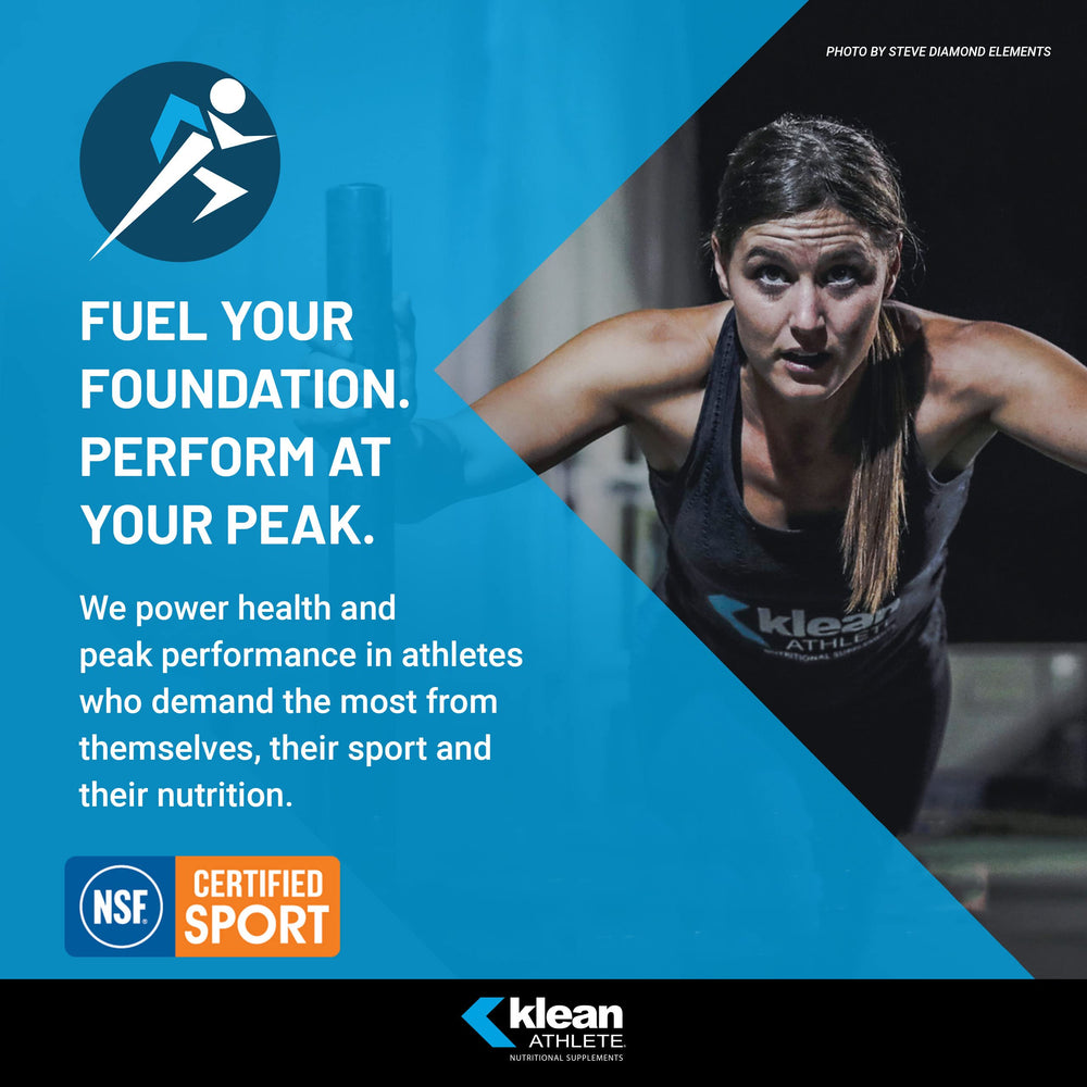 Klean Athlete Klean Essential Aminos + HMB NSF for Sport seal closeup