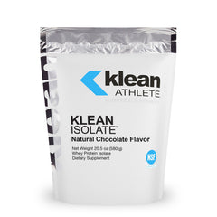 Klean Athlete Klean Isolate bottle in natural chocolate flavor for daily protein support