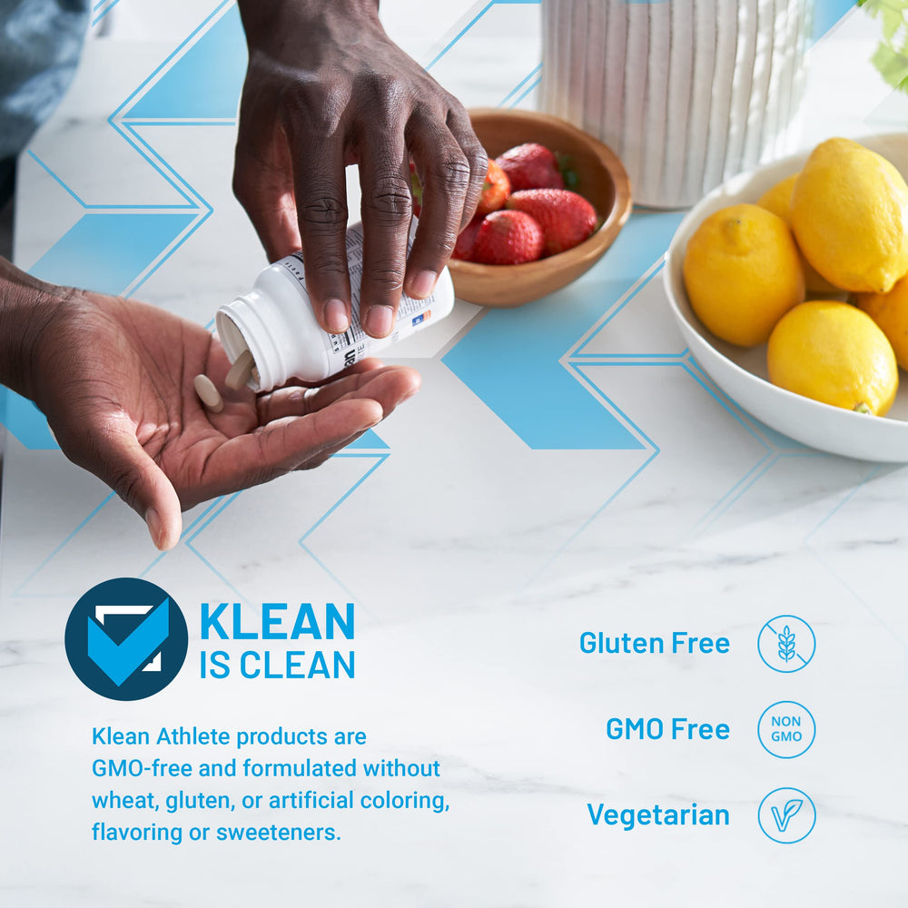 Klean Athlete Klean Multivitamin immune-support ingredients highlighted for resilience.