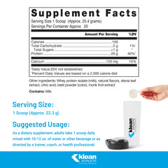 Klean Isolate strawberry powder close-up showing natural flavor.