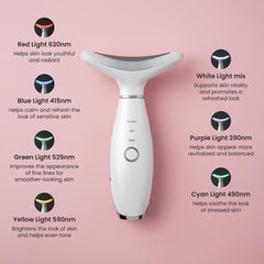 KLY Beauty Face & Neck Massager white design for home and travel