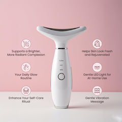 KLYVER device displaying 7 LED color modes to enhance your skincare routine