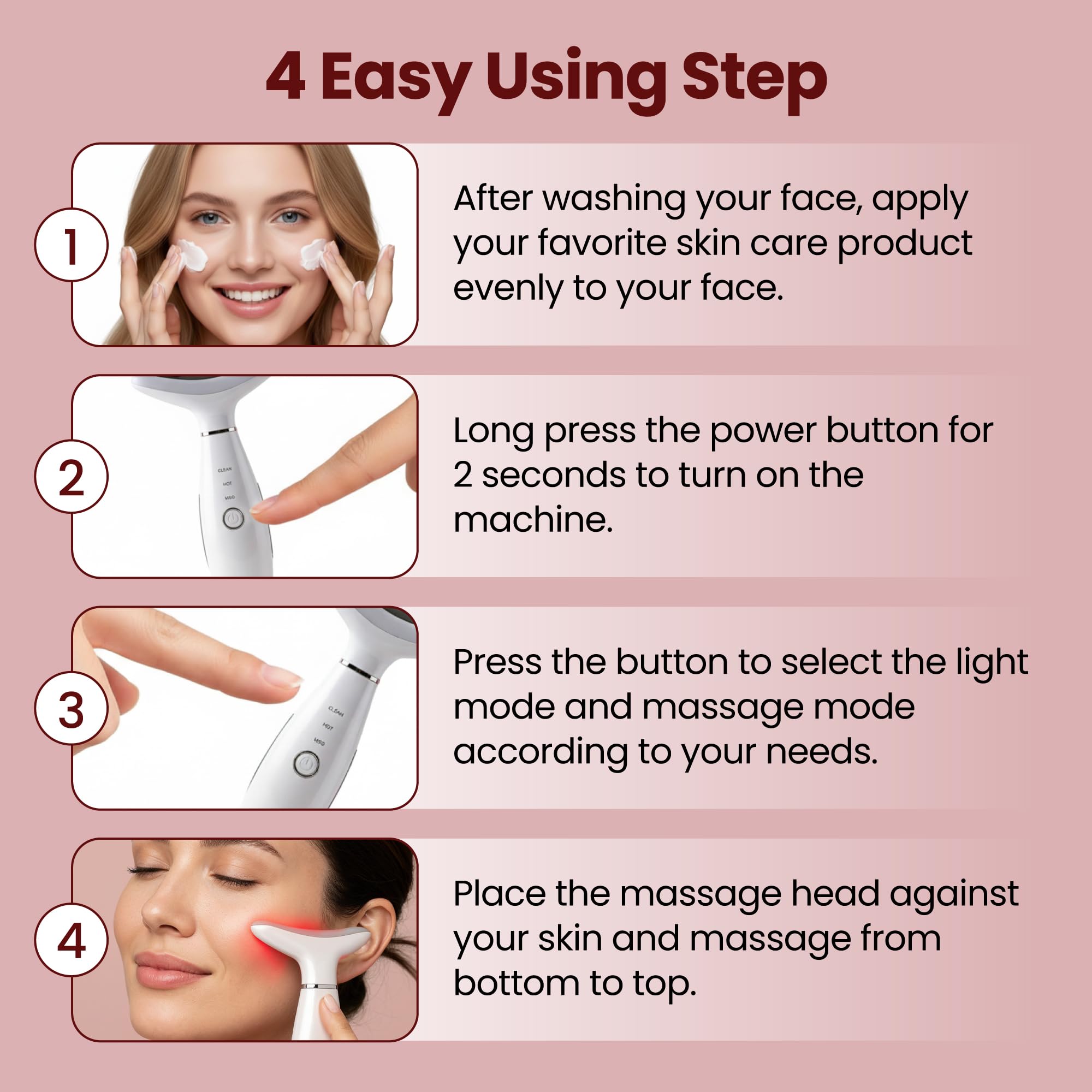 KLY Beauty Massager with smart skin sensor for intuitive skincare