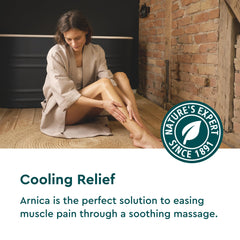 Close-up of Kneipp oil massage being spread across skin during a calming routine.