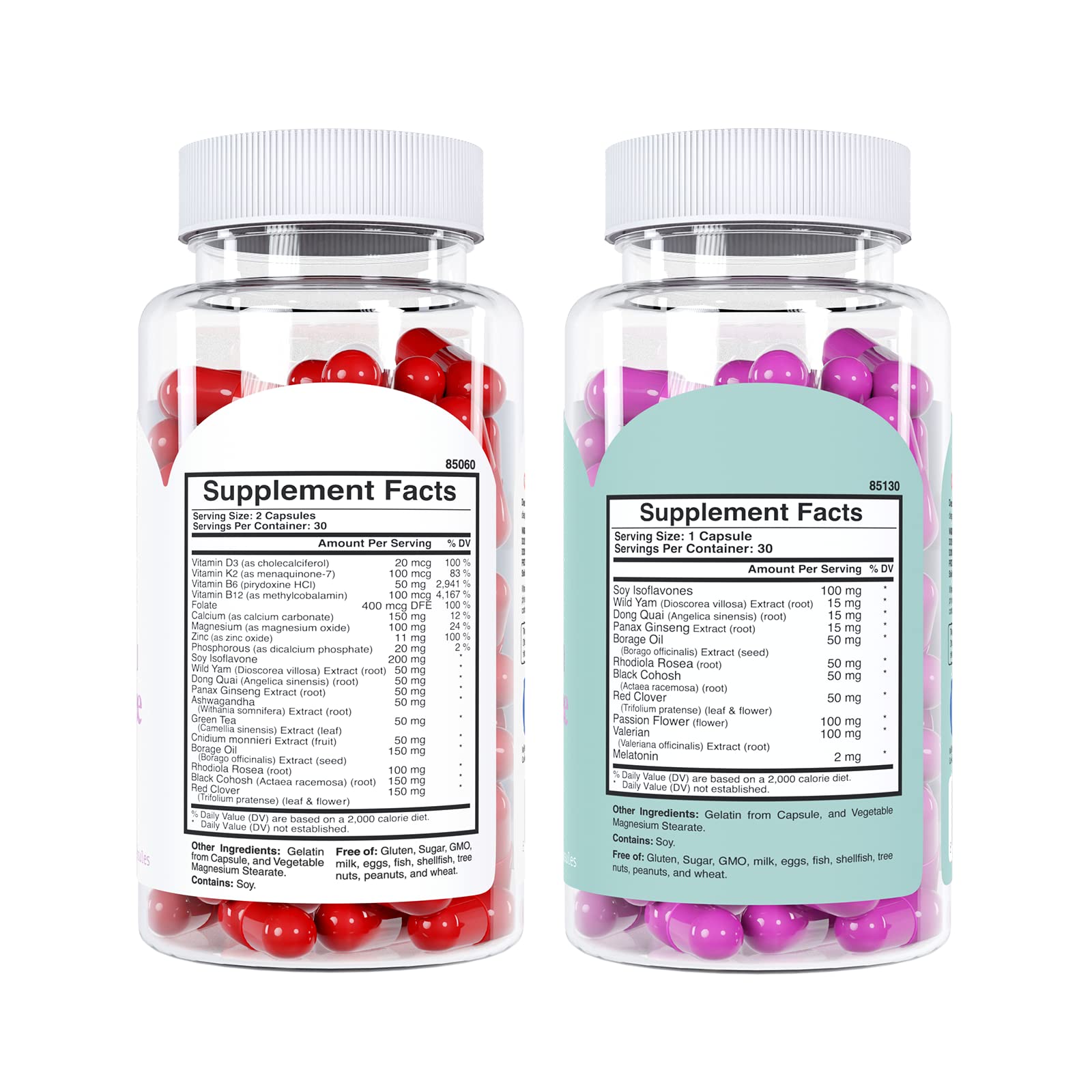 Knockout Menopause PM bottle promotes nighttime calm and restfulness.