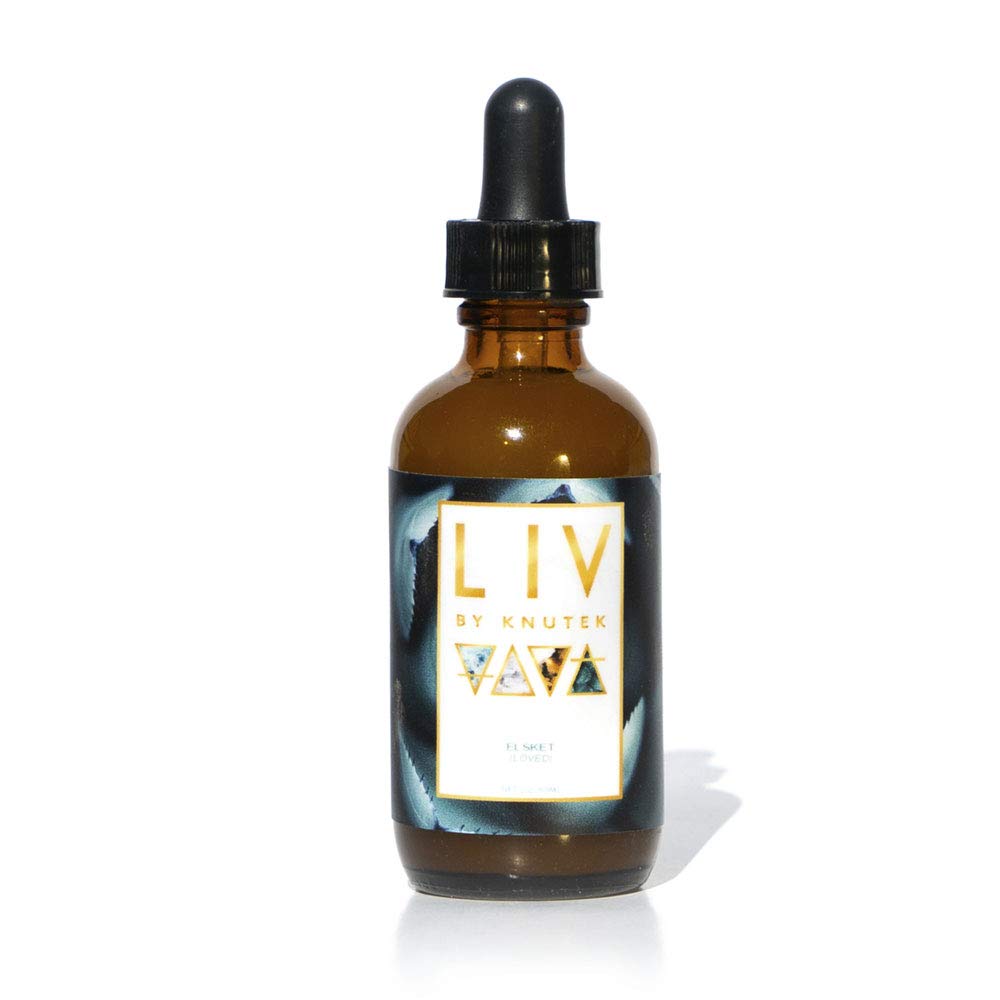 LIV by kNutek oxygen plasma bottle for skin care and rejuvenation when used nightly.
