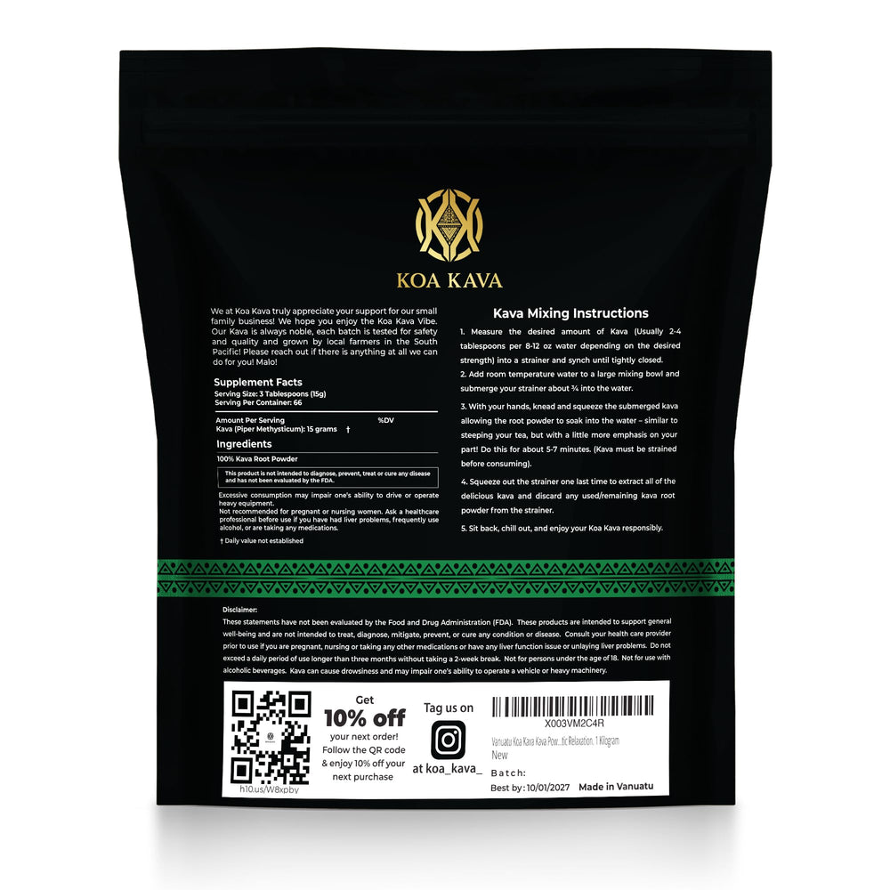 Koa Kava ready-to-use tea setup with mug