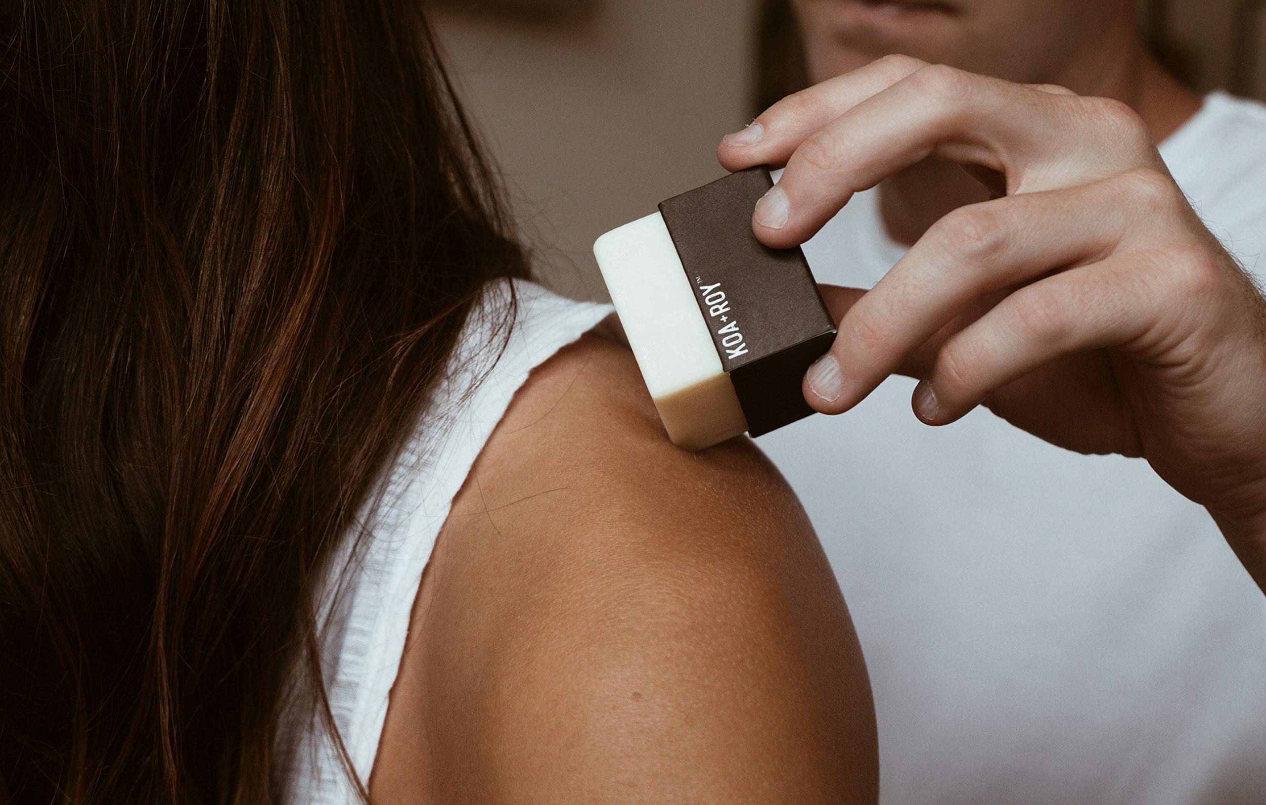 Handcrafted small-batch KOA ROY Wellness Cube supports skincare routine.