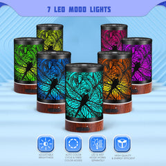 Kobodon aromatherapy diffuser with 7-color LED lights creates ambient fragrance