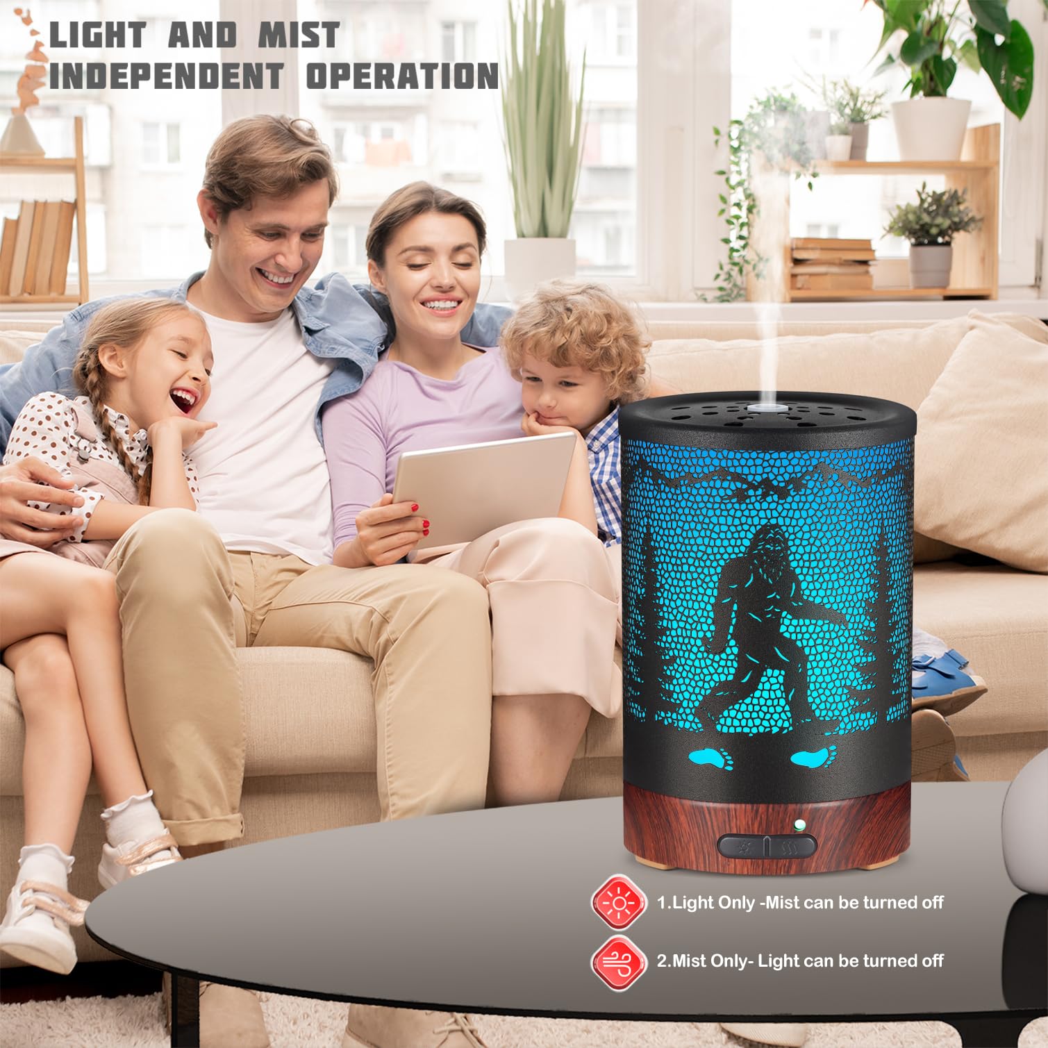 Kobodon diffuser with removable cover for easy water filling and cleaning.