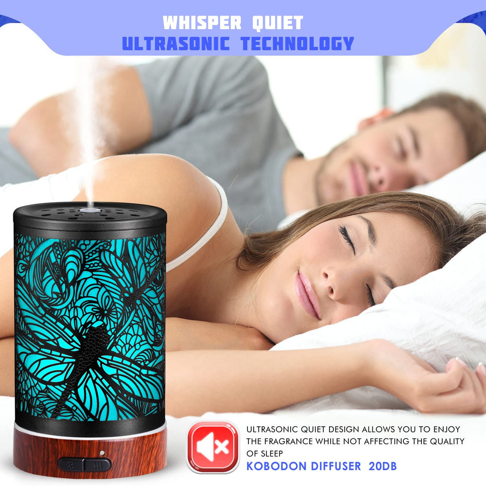 Kobodon ultrasonic diffuser operates quietly for peaceful sleep or focus
