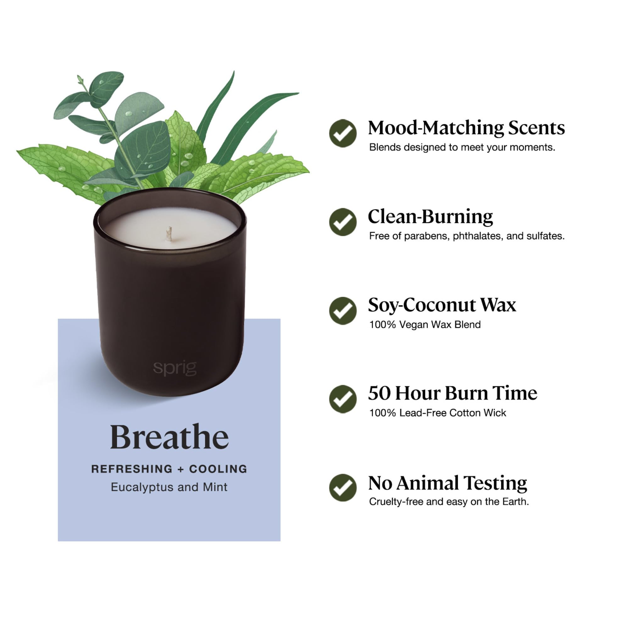 Sprig Breathe de Kohler: mecha de algodón sin plomo para combustión estable.