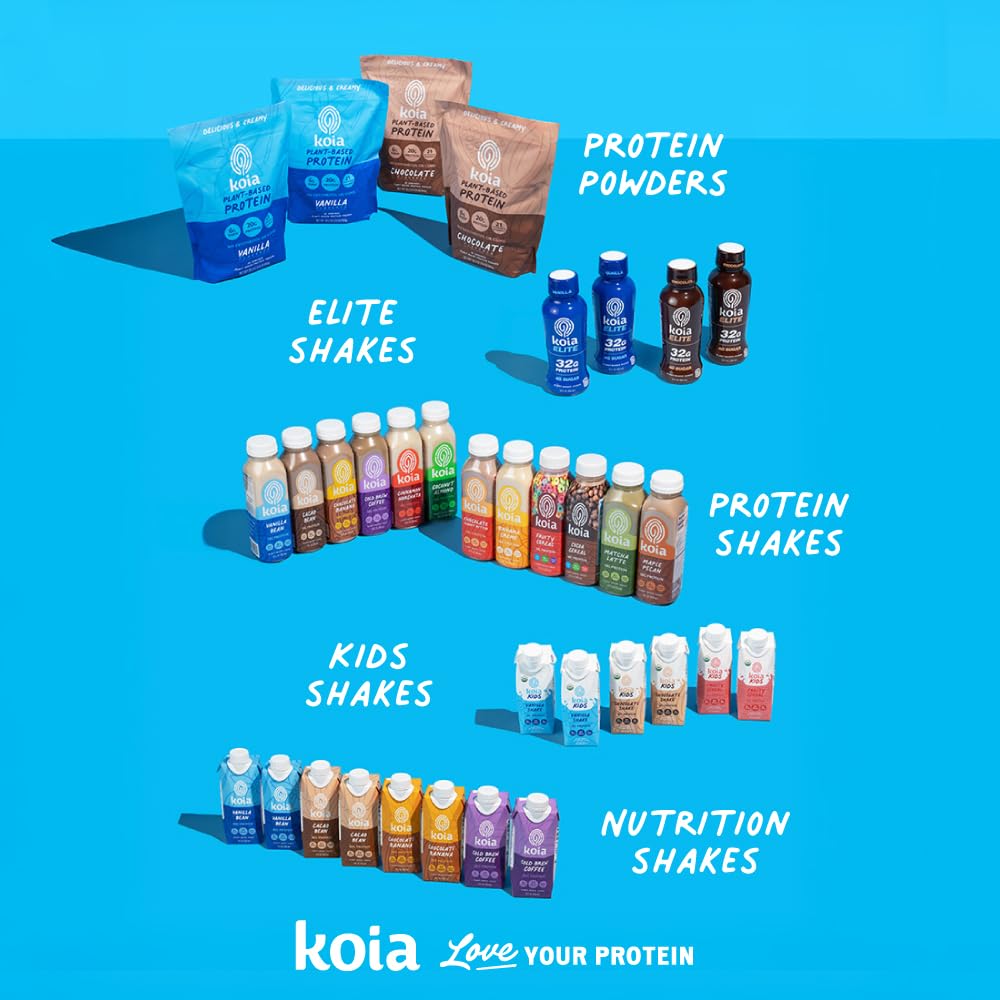 Koia Elite Vanilla on a kitchen counter for quick breakfast or snack