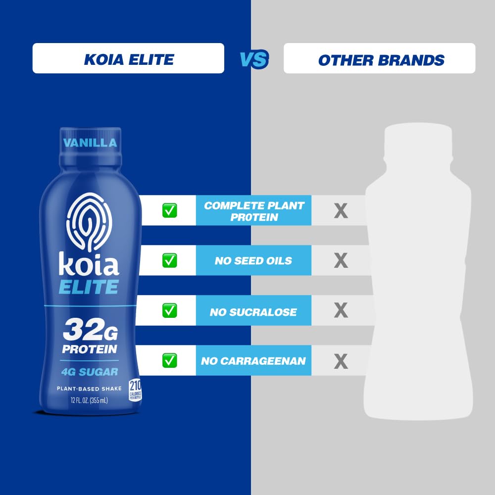 Koia Elite Vanilla during an outdoor workout in motion