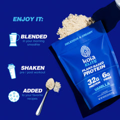 Koia plant-based ingredients panel highlights pea protein and complete nutrition