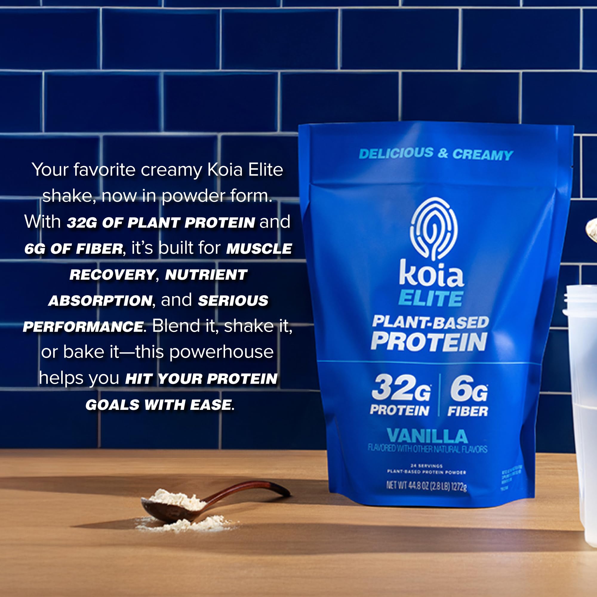 Koia vanilla smoothie scene shows versatile use in shakes and recipes