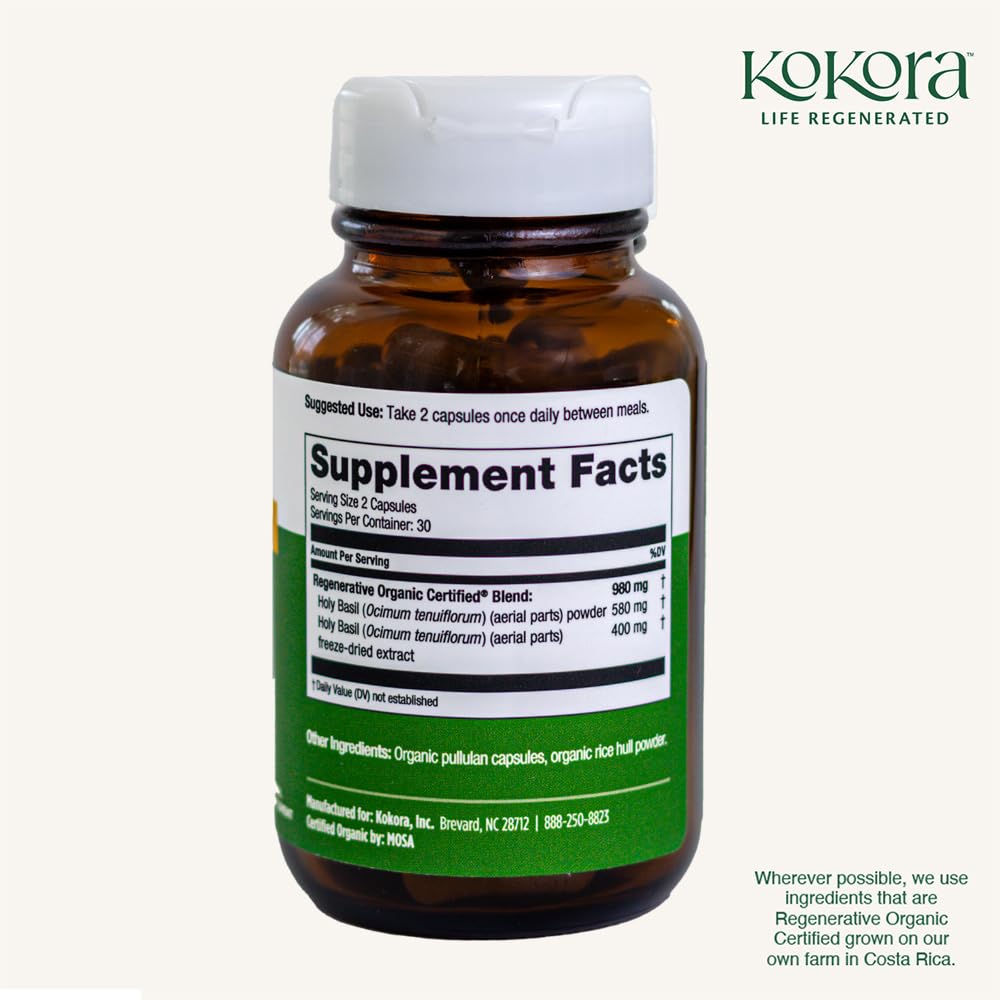 Kokora capsules in hand illustrate simple daily support.