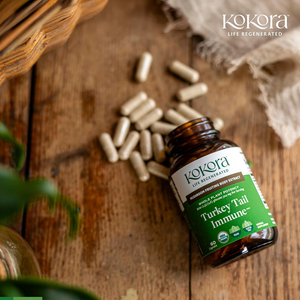 Kokora daily routine image of taking capsules between meals for consistency.