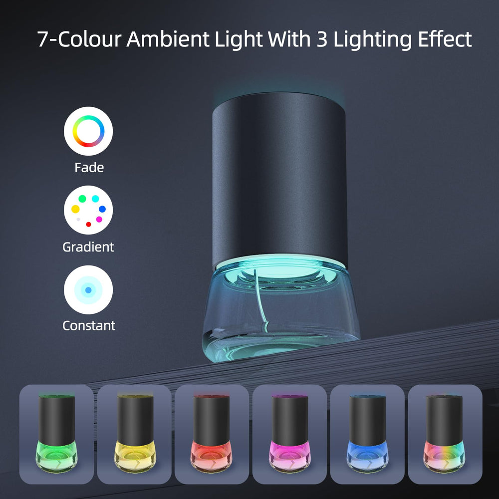KONCHILE diffuser offers up to 36 hours battery life with lights off.