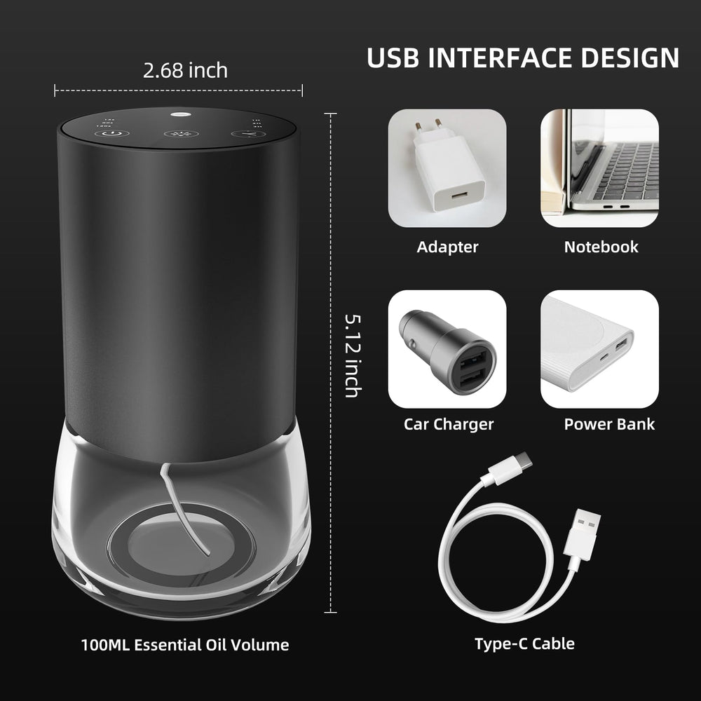 KONCHILE compact portable design fits car interiors and small rooms.