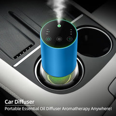KONCHILE LED seven-color blue diffuser creates ambient lighting alongside fragrance.